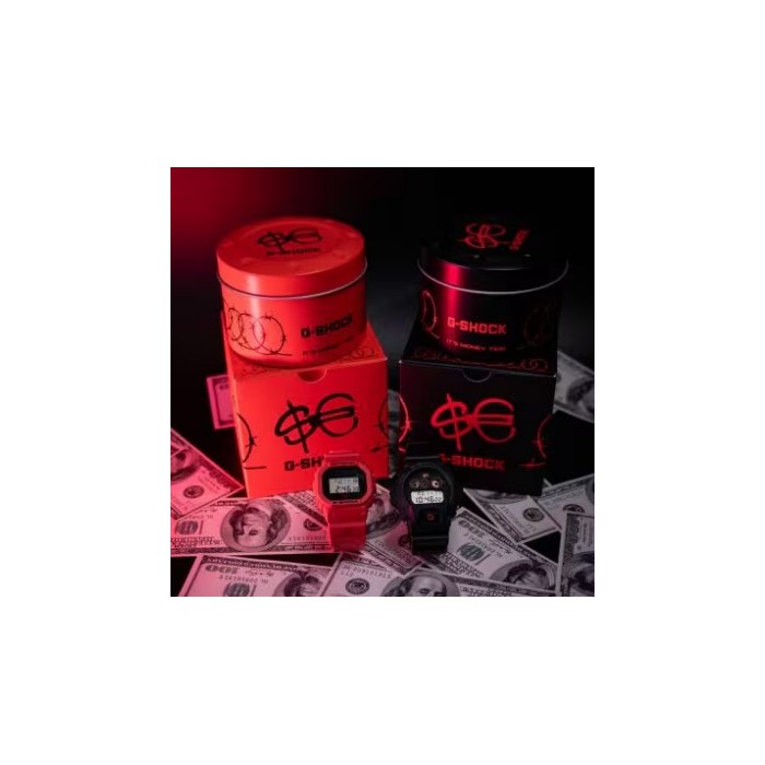 Orologio CASIO SFERA EBBASTA X G-SHOCK DW-5600SFE25-4ER Red