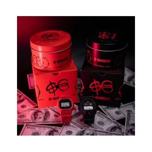 Orologio CASIO SFERA EBBASTA X G-SHOCK DW-5600SFE25-4ER Red