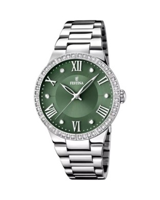 Orologio FESTINA Boyfriend F16719/5 Verde con cinturino in acciaio