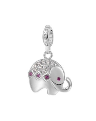 Charm ROSATO Storie in argento 925 RZ001R con cristalli ELEFANTINO/FORZA