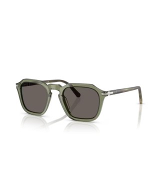 Occhiali da sole PERSOL PO3292S Transparent Green Dark Grey 1226B1 52