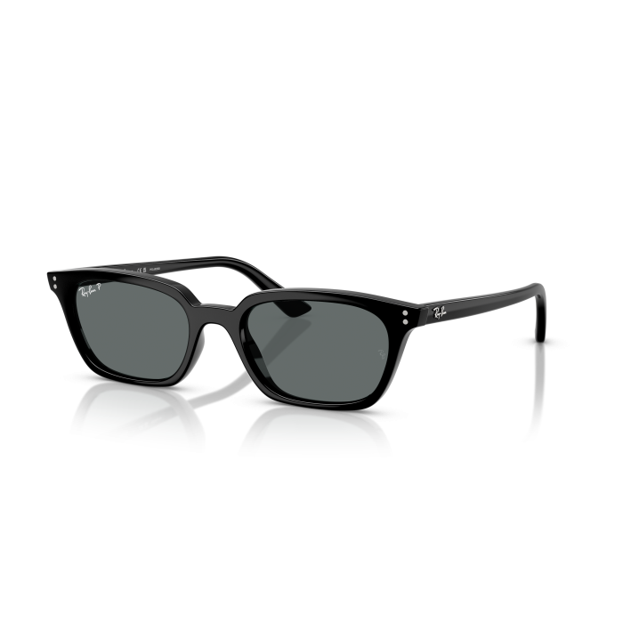 Occhiali sole RAY-BAN Zaya RB4456 667781 50 Black Dark Grey Polarized