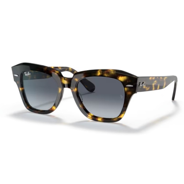 Occhiali sole RAY-BAN State Street RB2186 133286 52 Yellow Havana Light Blue Gradient Grey