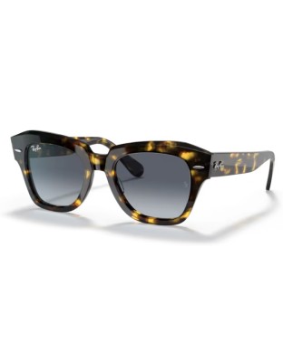 Occhiali sole RAY-BAN State Street RB2186 133286 49 Yellow Havana Light Blue Gradient Grey