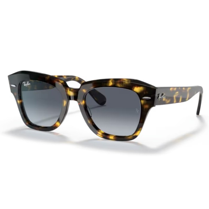 Occhiali sole RAY-BAN State Street RB2186 133286 49 Yellow Havana Light Blue Gradient Grey