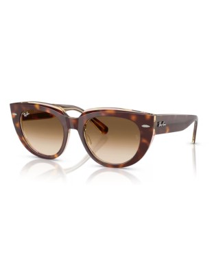 Occhiali sole RAY-BAN Doreen RB2286 141451 49 Light Havana On transparent Multicolor Clear Gradient Brown