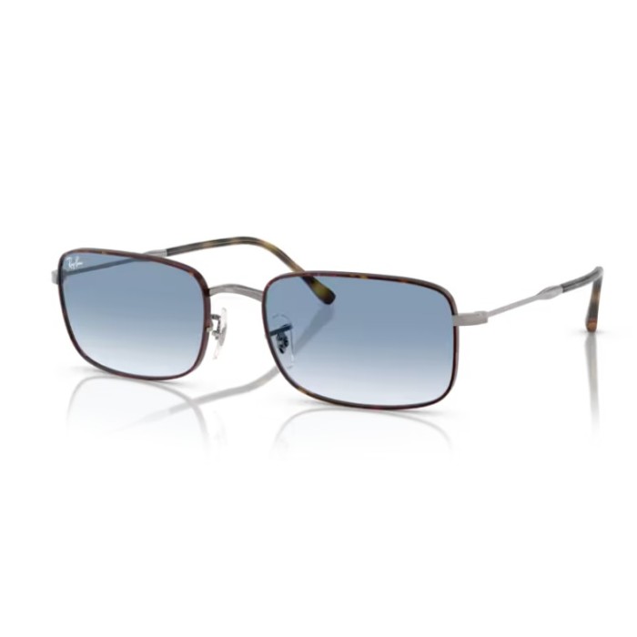 Occhiali sole RAY-BAN RB3746 92703F 56 Havana On Gunmental Clear Gradient Blue