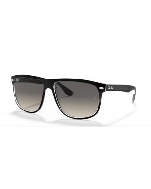 Occhiali sole RAY-BAN Boyfriend RB4147 603971 60 Black On Transparent Grey Gradient