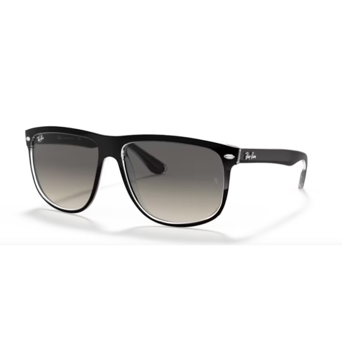 Occhiali sole RAY-BAN Boyfriend RB4147 603971 60 Black On Transparent Grey Gradient