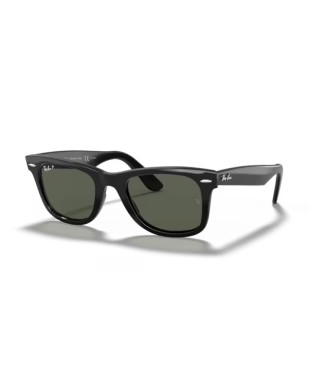 Occhiali sole RAY-BAN Wayfarer RB2140F 901/58 52 Black G-15 Green Polarized