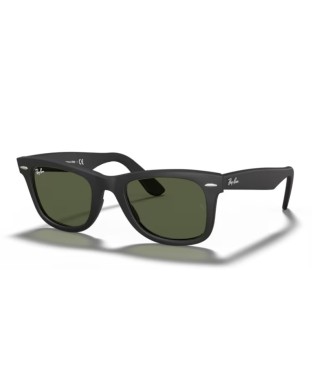 Occhiali sole RAY-BAN Wayfarer RB2140F 901S 52 Matte Black G-15 Green