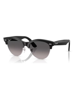 Occhiali sole RAY-BAN Clubmaster Way RB2341 1354M3 51 Black On Silver Grey Gradient Polarized