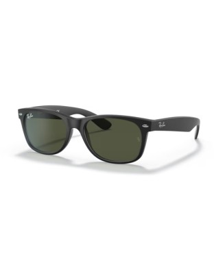 Occhiali sole RAY-BAN New Wayfarer RB2132 622 55 Rubber Black G-15 Green