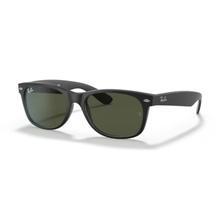 Occhiali sole RAY-BAN New Wayfarer RB2132 622 55 Rubber Black G-15 Green