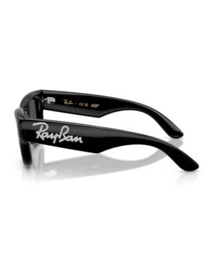 Occhiali sole RAY-BAN Wayfarer Puffer ASAP Rocky Crystal Edition RB4940B 686487 47 Black With Strass Dark Grey 2