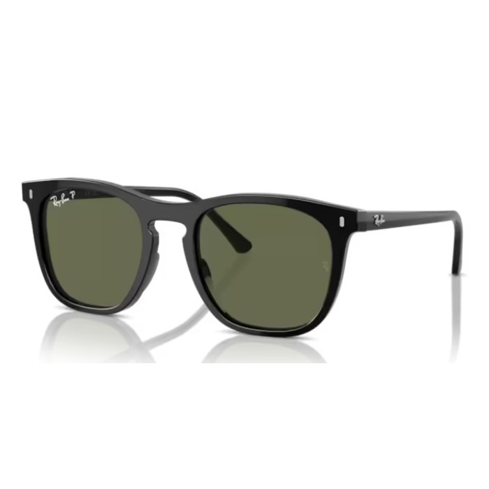 Occhiali sole RAY-BAN RB2210 901/58 53 Black Polarized Green