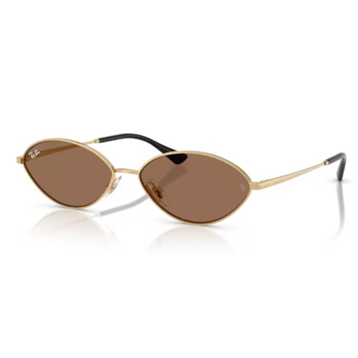Occhiali sole RAY-BAN Kai RB3757 001/73 56 Gold Dark Brown