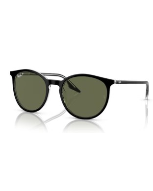 Occhiali sole RAY-BAN RB2204 919/58 54 Black On transparent Polarized Green