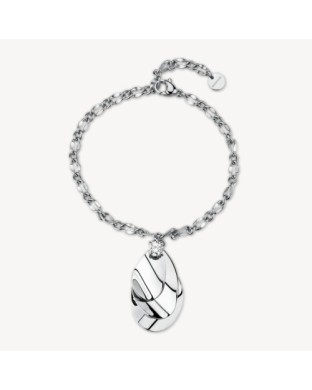 Bracciale BROSWAY Bloom in acciaio 316L e cristallo BOM11
