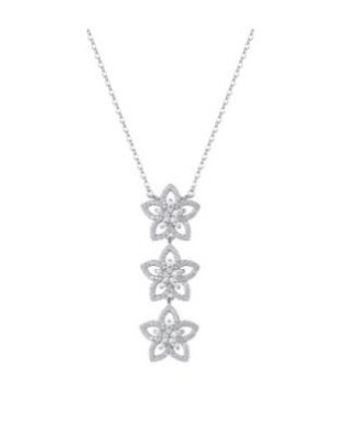 Collana girocollo ROSATO Gaia in argento 925 RZGA85 con cristalli