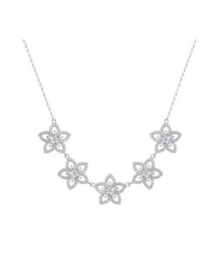 Collana girocollo ROSATO Gaia in argento 925 RZGA86 con cristalli