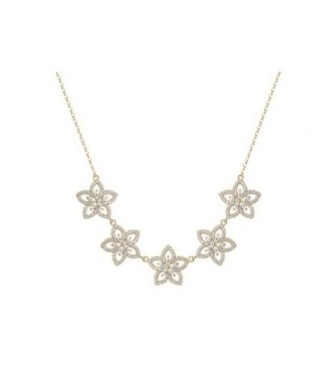 Collana girocollo ROSATO Gaia in argento 925 placcato oro giallo RZGA87 con cristalli