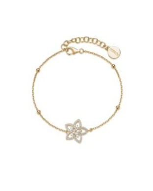 Bracciale ROSATO Gaia in argento 925 placcato oro giallo RZGA89 con cristalli