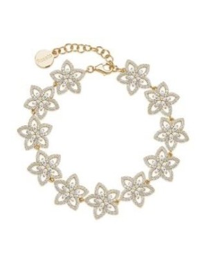 Bracciale ROSATO Gaia in argento 925 placcato oro giallo RZGA93 con cristalli