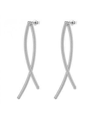 Orecchini pendenti ROSATO Bianca in argento 925 con cristalli RZBI91