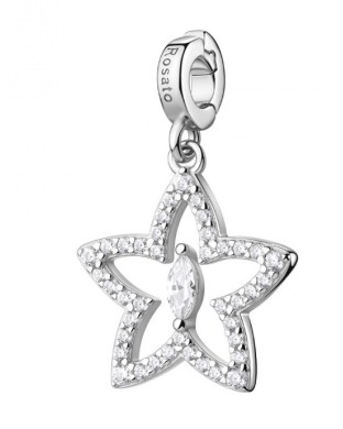 Charm ROSATO Storie in argento 925 RZ261R con cristalli STELLA/DESIDERIO