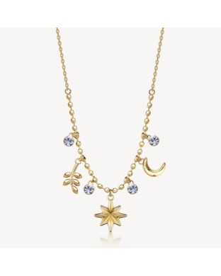 Collana girocollo BROSWAY Chakra Symbols in acciaio 316L dorato ROSA DEI VENTI BHKN190