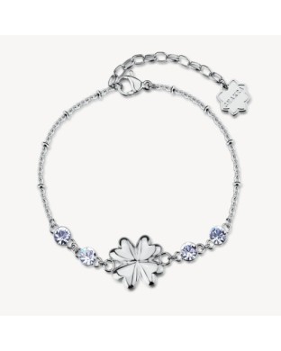 Bracciale BROSWAY Chakra Portafortuna in acciaio 316L QUADRIFOGLIO BHKB286