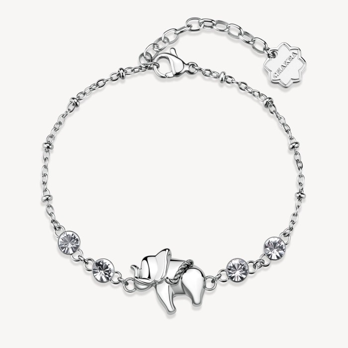 Bracciale BROSWAY Chakra Portafortuna in acciaio 316L ELEFANTE BHKB283