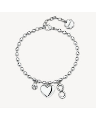 Bracciale BROSWAY Chakra Amore in acciaio 316L CUORE BHKLE05