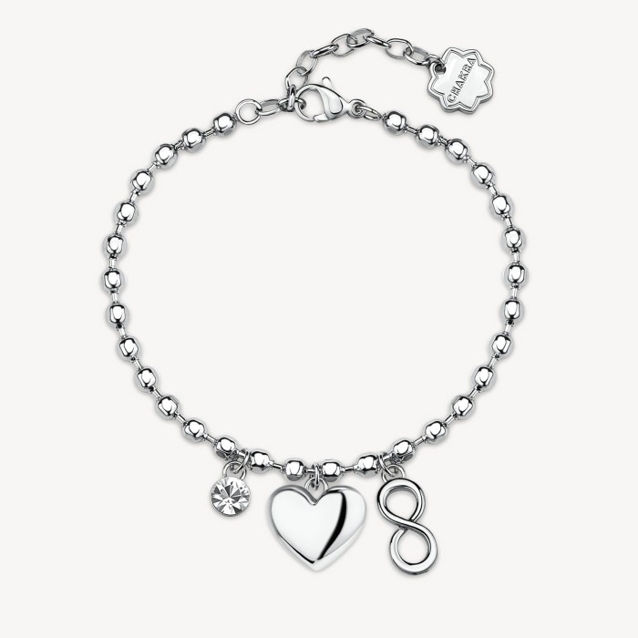 Bracciale BROSWAY Chakra Amore in acciaio 316L CUORE BHKLE05