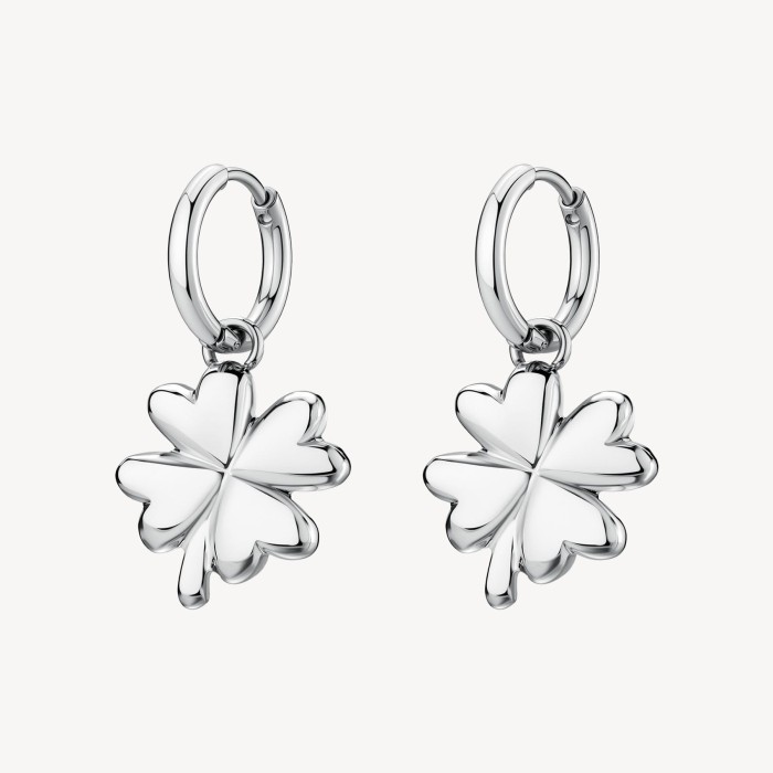 Orecchini pendenti BROSWAY Chakra in acciaio 316L QUADRIFOGLIO BHKE200