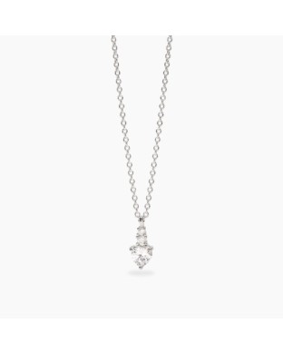 Collana girocollo MABINA Rouge 553858 in  argento 925  con pendente cristallo taglio Cuore