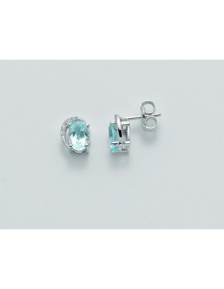 Orecchini MILUNA in oro bianco 18kt Gemma del Cielo - ERD2243