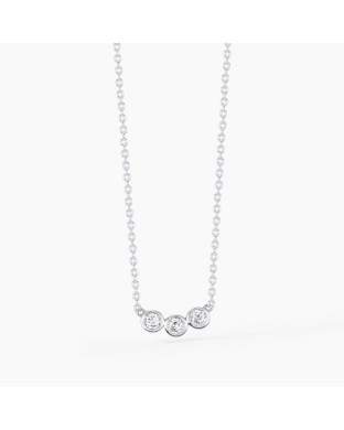 Collana girocollo MABINA Trilogy 553262 in  argento 925  con 3 punti luce