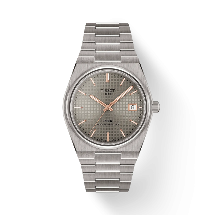 Orologio TISSOT PRX Titanio 38MM T1378074406100 Antracite con cinturino in titanio