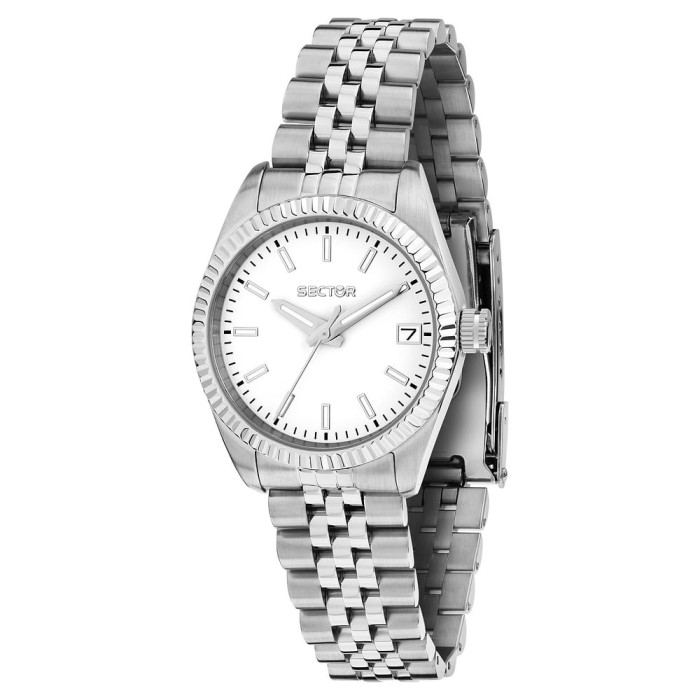 Orologio SECTOR 240 R3253240514 White con cinturino in acciaio