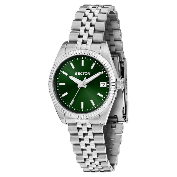 Orologio SECTOR 240 R3253240513 Green con cinturino in acciaio