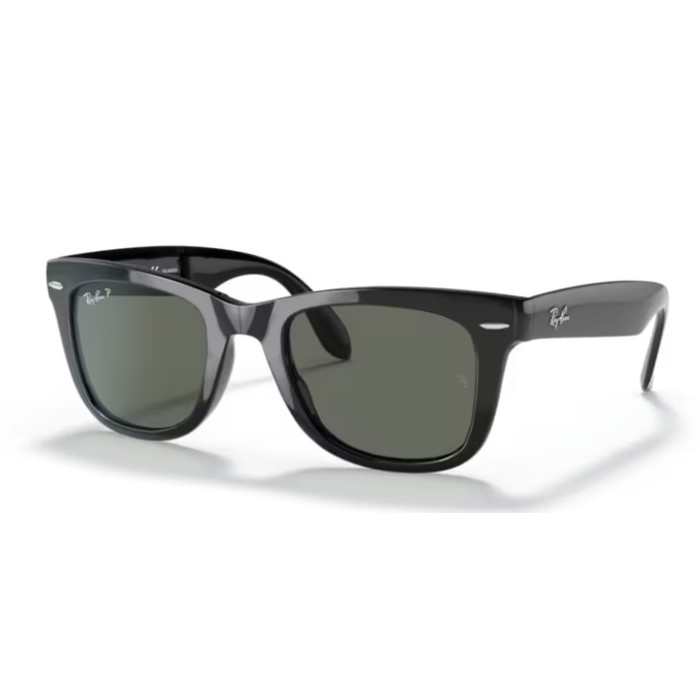 Occhiali sole RAY-BAN Folding Wayfarer RB4105 601/58 54 Black G-15 Green Polarized