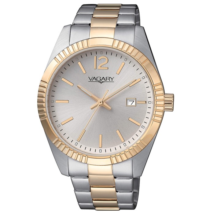 Orologio VAGARY by CITIZEN Timeless Uomo IB9-191-91 Silver Gold