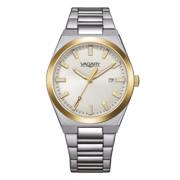 Orologio VAGARY by CITIZEN Timeless Uomo IB9-735-11 Silver Gold