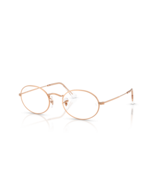 Occhiali montatura da vista Ray-Ban Oval RX3547V 3094 Rosegold 48