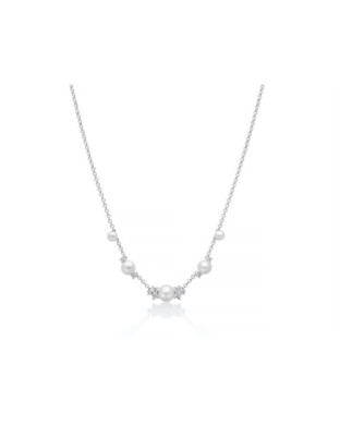 Collana MILUNA Andromeda in argento 925 perle e topazi PCL6825