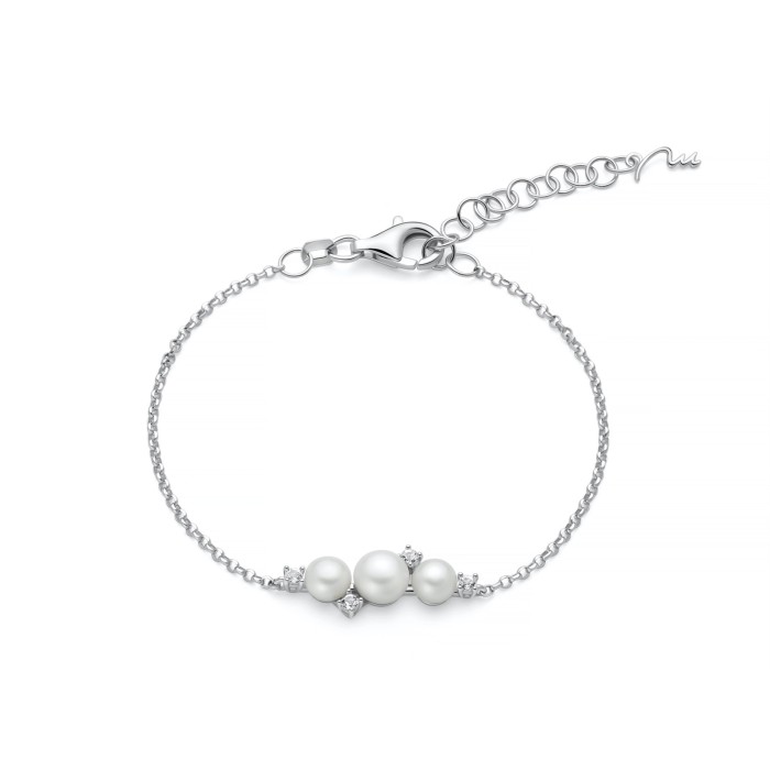 Bracciale MILUNA Andromeda in argento 925 perle e topazi PBR3751