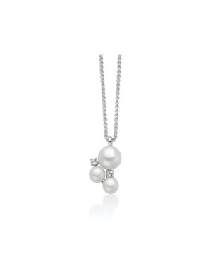 Collana MILUNA Andromeda in argento 925 perle e topazi PCL6797