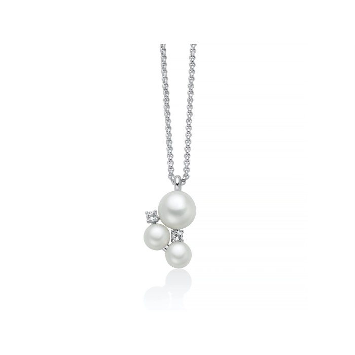 Collana MILUNA Andromeda in argento 925 perle e topazi PCL6797